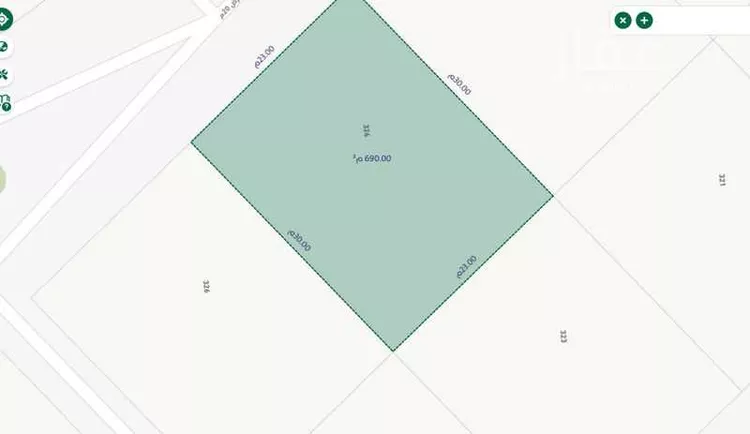 أرض للبيع في شارع عثمان الرويني, حي البيان, مدينة الرياض, منطقة الرياض صورة 2