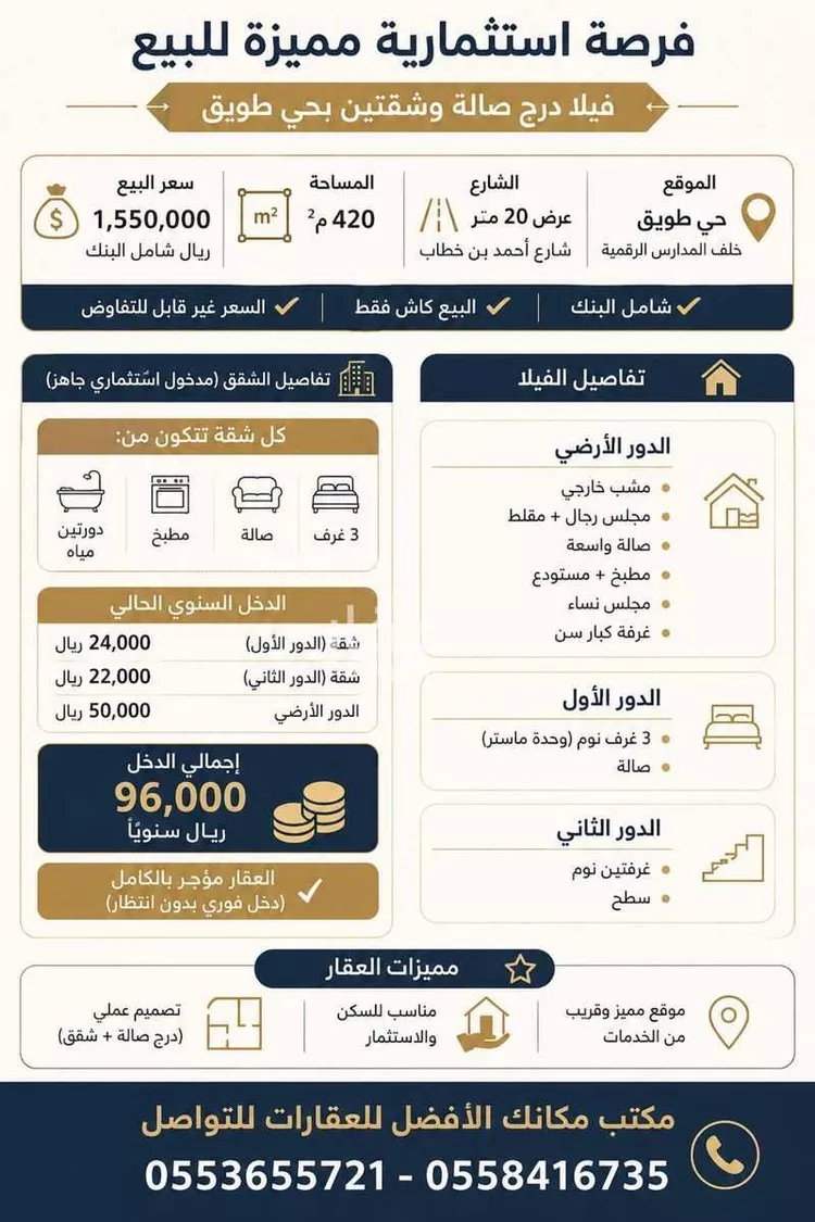 Villa for Sale in Riyadh Tuwaiq 8