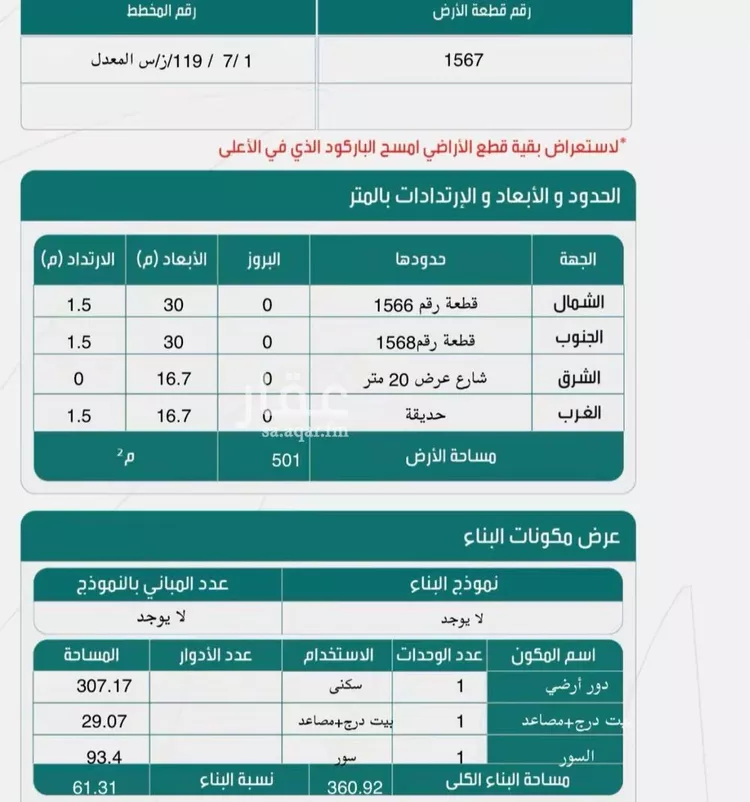 أرض للبيع في شارع الأميرةسارة بنت الإمام عبد الله ، حي ولي العهد ، مكة ، منطقة مكة المكرمة صورة 2