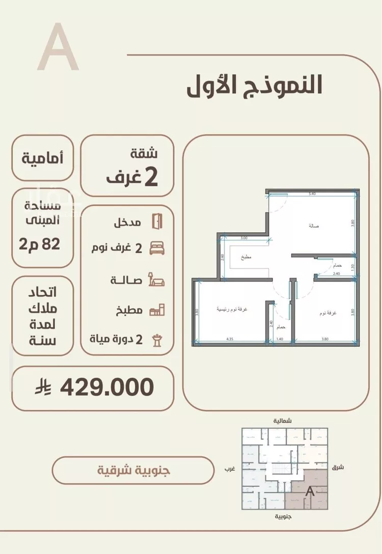 شقة للبيع في شارع احمد محمد السباعي, حي الروضة, مدينة جدة, منطقة مكة المكرمة
