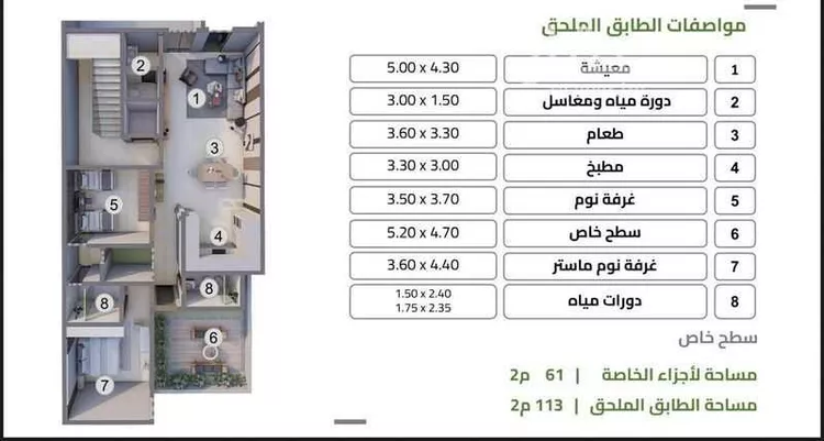 شقة للإيجار في شارع احمد بن عساكر, حي الياسمين, مدينة الرياض, منطقة الرياض صورة 2