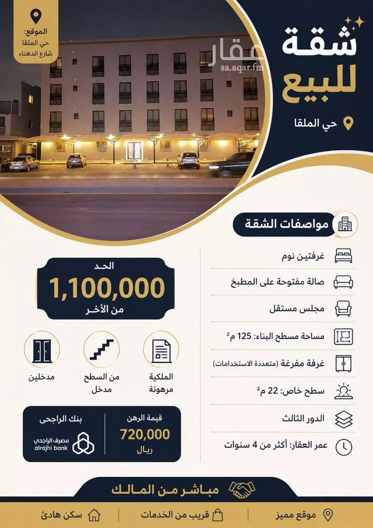 Apartment for Sale in Riyadh Al Malqa