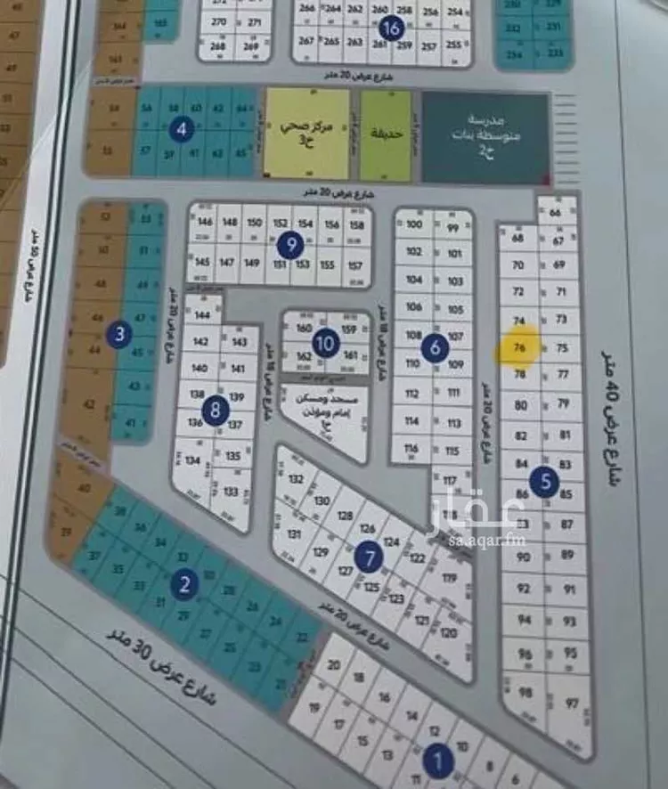 أرض للبيع في شارع البحر 793, حي البحر, مدينة الجبيل, المنطقة الشرقية