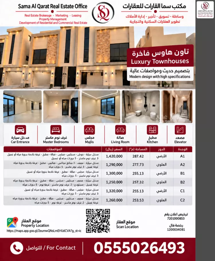 فيلا للبيع في شارع أبي القاسم بن خضير, حي العارض, مدينة الرياض, منطقة الرياض 2
