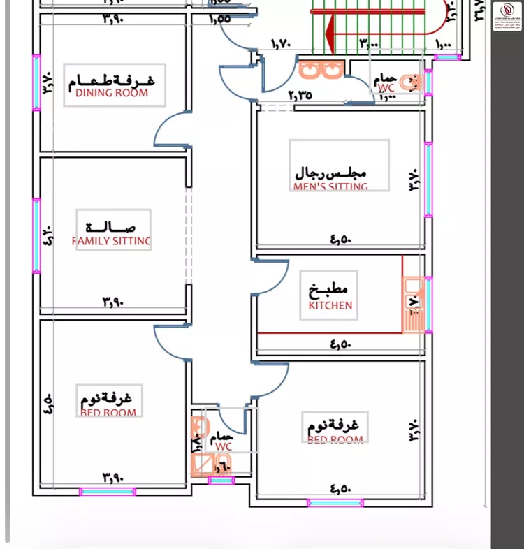 شقة للإيجار في شارع رقم 339, حي النرجس, مدينة الرياض, منطقة الرياض 9