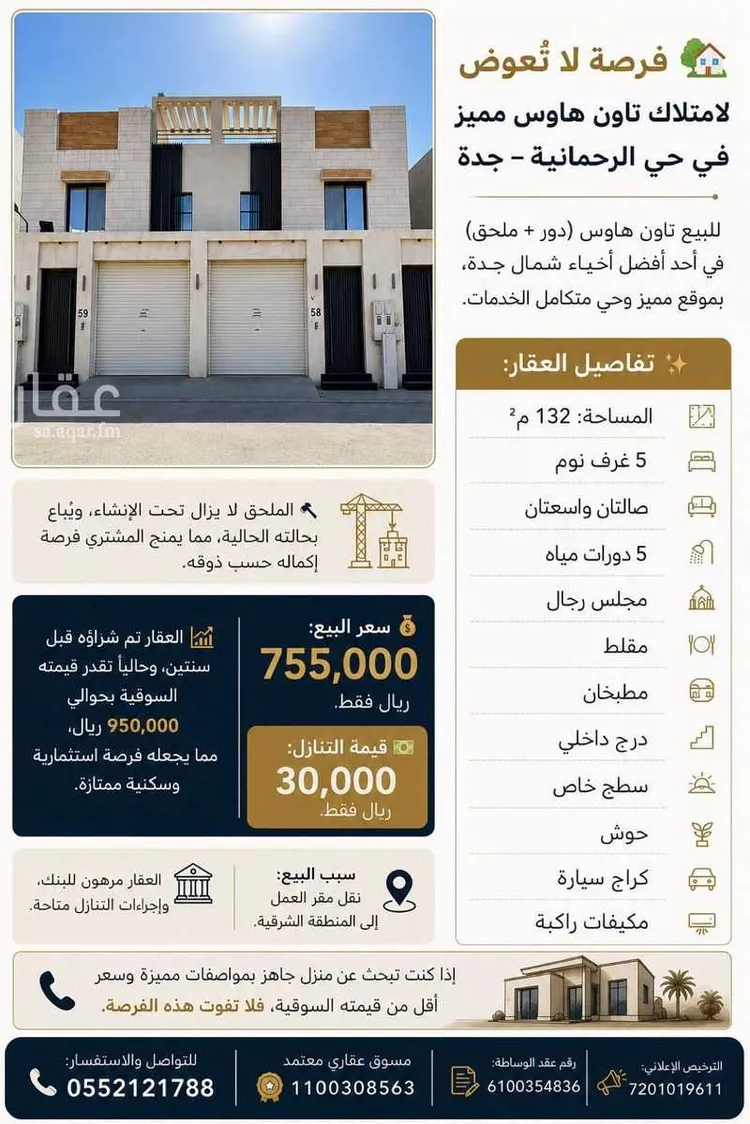 شقة للبيع في شارع توبة ابي البركات, حي الرحمانية, مدينة جدة, منطقة مكة المكرمة