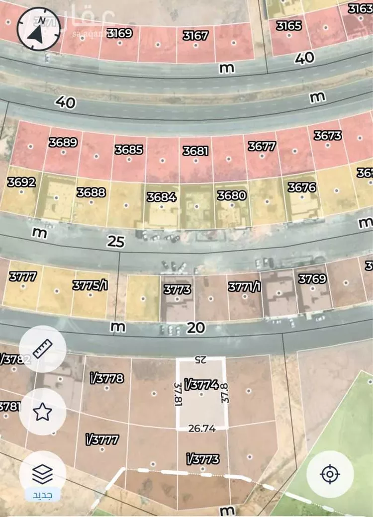 أرض للبيع في شارع حسن بن إبراهيم عرب, حي المهدية, مدينة الرياض, منطقة الرياض صورة 2