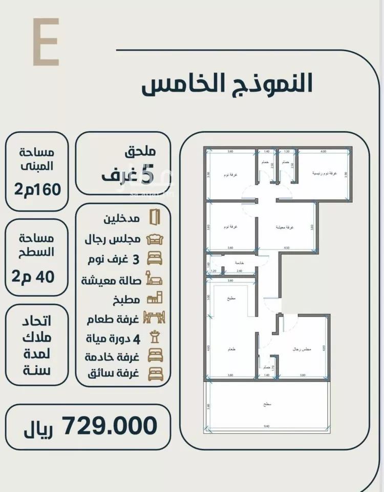 شقة للبيع في شارع ابو مصعب الاسدي, حي النعيم, مدينة جدة, منطقة مكة المكرمة صورة 5