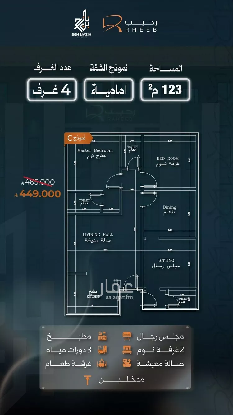 شقة للبيع في شارع قرار ، حي النزهة ، جدة ، جدة صورة 2