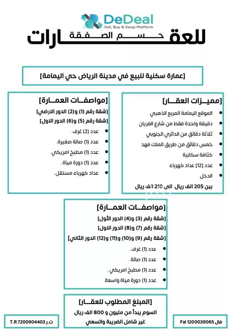 Building for Sale in Riyadh Al Yamamah
