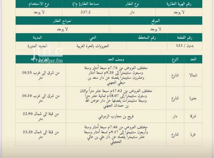 عمارة للبيع في شارع عمر ابن ظفر, حي العنابس, مدينة المدينة المنورة, منطقة المدينة المنورة