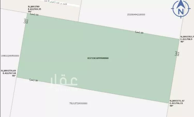 أرض للبيع في شارع احمد الرفاعي, حي الرجاء, مدينة الخبر, المنطقة الشرقية 1 صورة