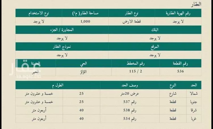 أرض للبيع في شارع ابو معن, حي اللؤلؤ, مدينة الخبر, المنطقة الشرقية