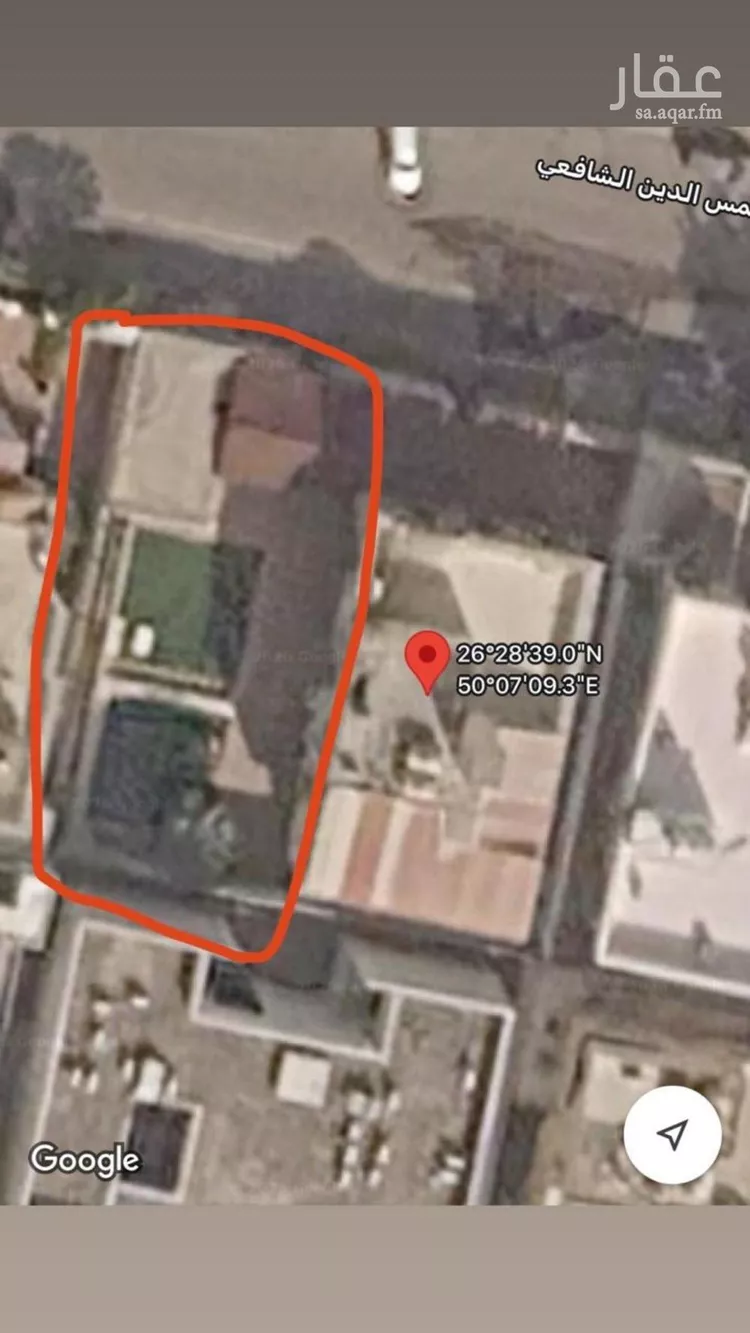 أرض للبيع في شارع شمس الدين الشافعي, حي الشاطئ الغربي, مدينة الدمام, المنطقة الشرقية