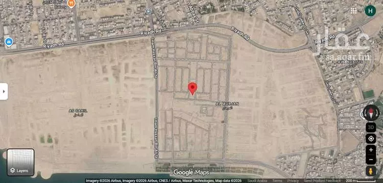 أرض للبيع في حي المرجان, مدينة القطيف, المنطقة الشرقية صورة 4
