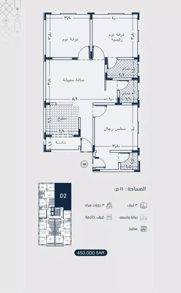 شقة للبيع في شارع إمام الدين المرشدي, حي الفيحاء, مدينة جدة, منطقة مكة المكرمة