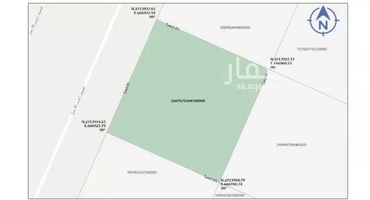 أرض للبيع في شارع القمري, حي الحزم, مدينة الرياض, منطقة الرياض صورة 4