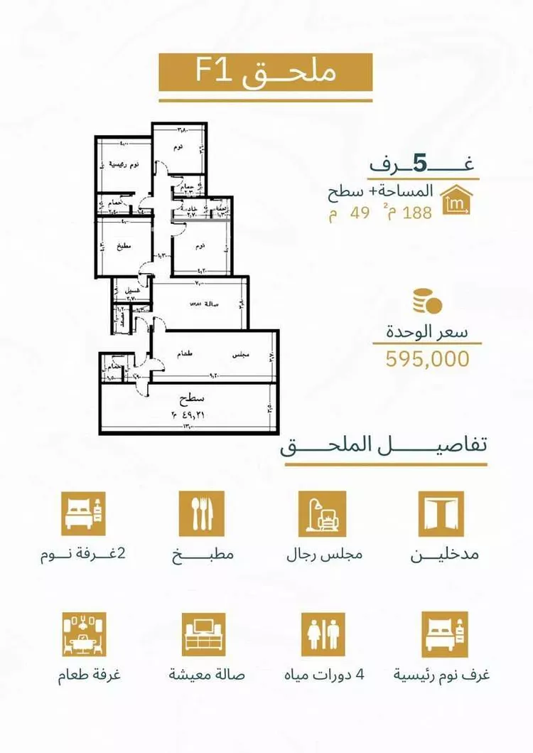 شقة للبيع في شارع محسن الجليلي, حي الريان, مدينة جدة, منطقة مكة المكرمة