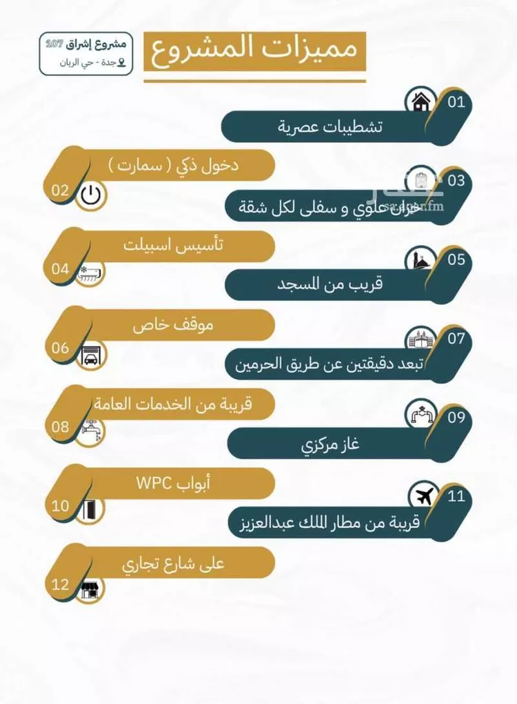 شقة للبيع في شارع ابن مجاهد, حي الريان, مدينة جدة, منطقة مكة المكرمة صورة 3