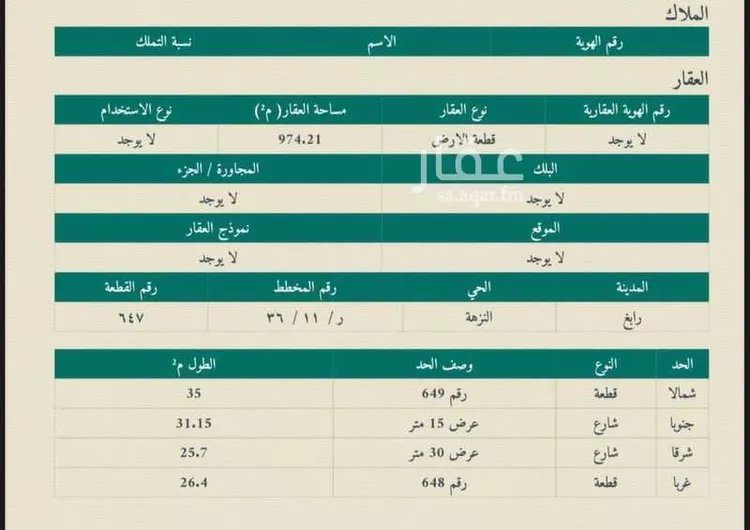 أرض للبيع في شارع ثابت بن أقرم ، حي الصبوح ، رابغ ، رابغ