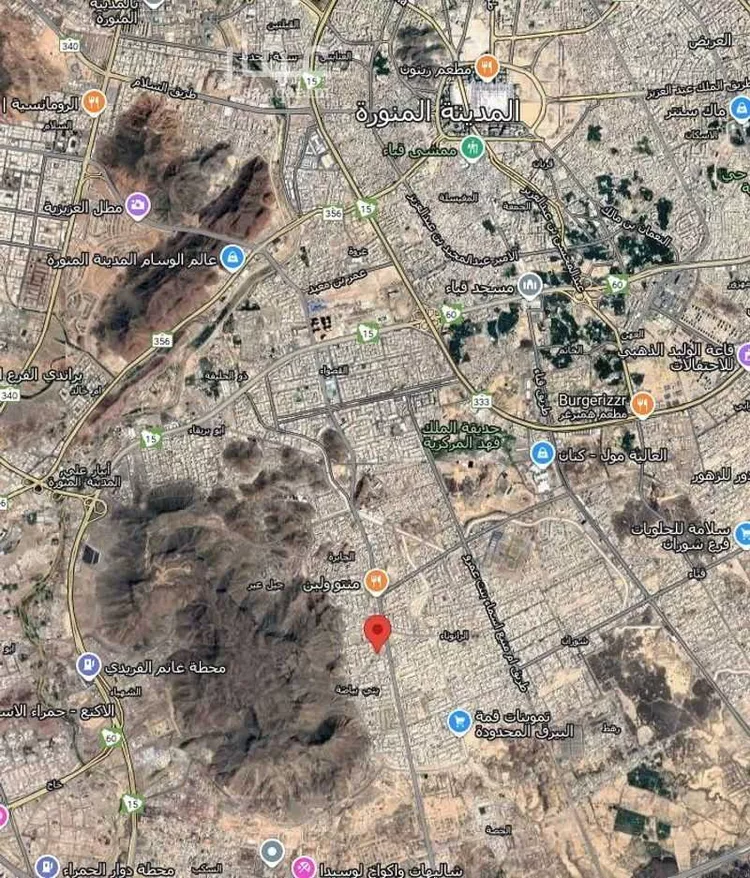 أرض للبيع في شارع ام ايوب بنت قيس, حي بنى بياضة, مدينة المدينه المنوره, منطقة المدينة المنورة صورة 2