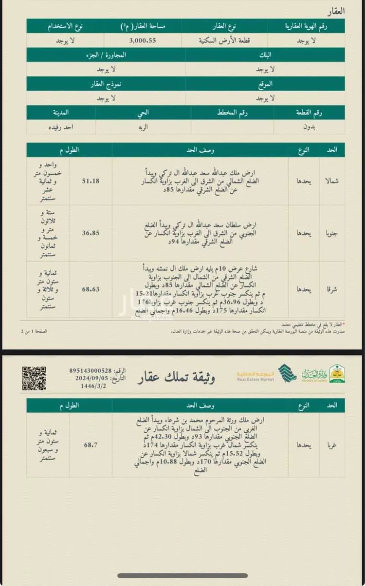 أرض للبيع في حي الربة, مدينة احد رفيده, منطقة عسير صورة 4