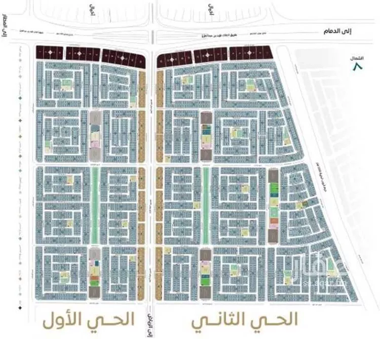 أرض للبيع في شارع احمد بن السقاء, حي المطار, مدينة الدمام, المنطقة الشرقية صورة 2