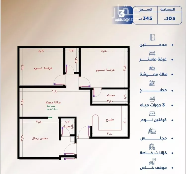 شقة للبيع في شارع العكرش, حي النزهة, مدينة جدة, منطقة مكة المكرمة صورة 2