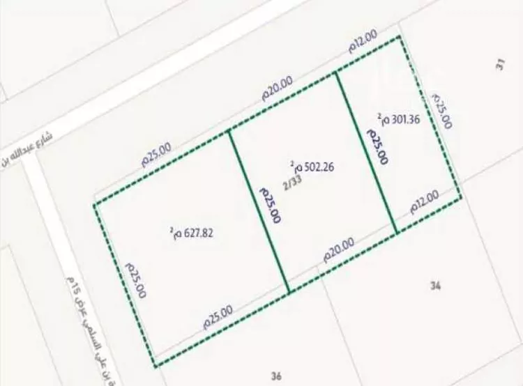 أرض للبيع في شارع عبدالله بن حميد, حي القيروان, مدينة الرياض, منطقة الرياض صورة 3