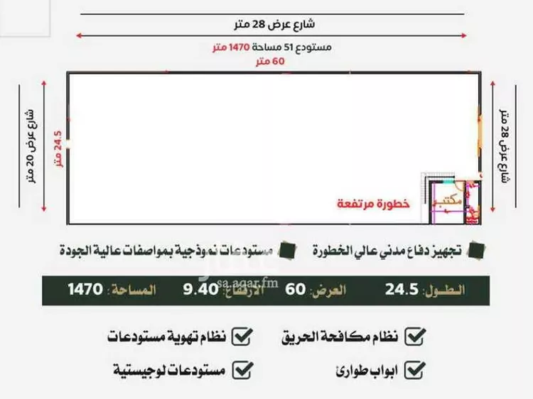 مستودع للإيجار في شارع أسبيل, حي طيبة, مدينة الرياض, منطقة الرياض 6