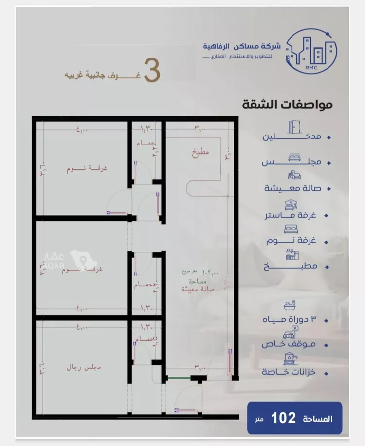 شقة للبيع في شارع طريق الملك فهد فرعي, حي النزهة, مدينة جدة, منطقة مكة المكرمة صورة 4