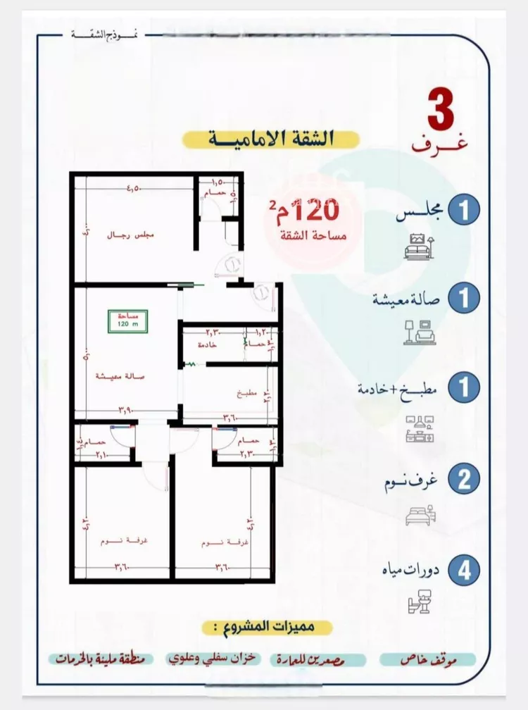 Apartment for Sale in Jeddah An Nuzhah صورة 4