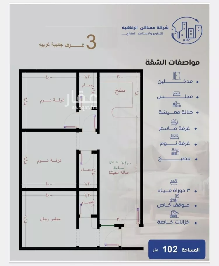 شقة للبيع في شارع طريق الملك فهد, حي النزهة, مدينة جدة, منطقة مكة المكرمة صورة 4