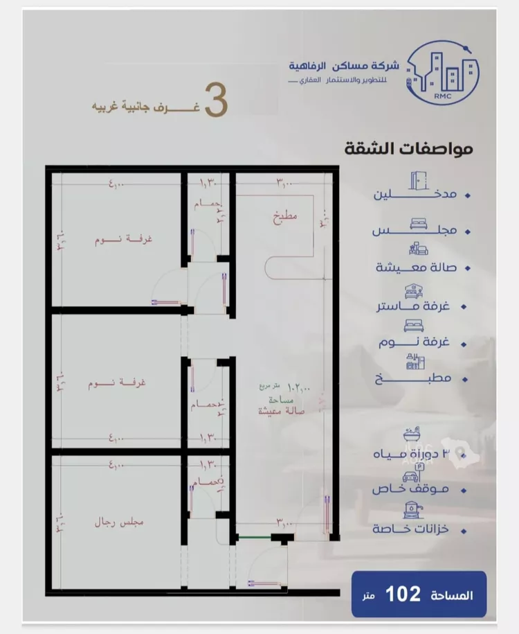 شقة للبيع في شارع ظعفرانه, حي النزهة, مدينة جدة, منطقة مكة المكرمة 6
