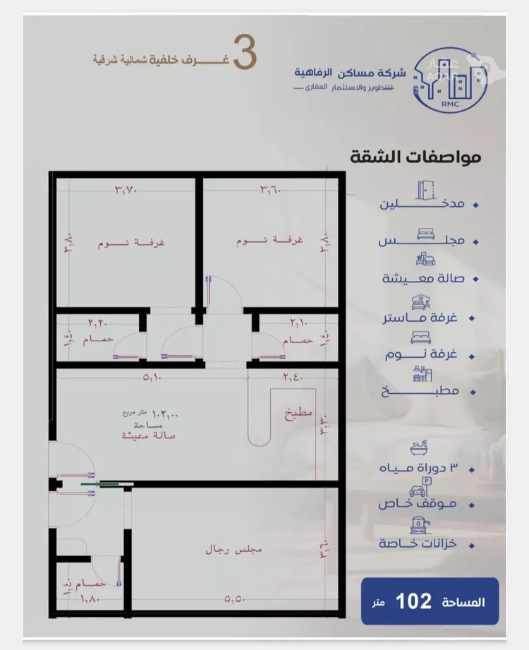 شقة للبيع في شارع طريق الملك فهد فرعي, حي النزهة, مدينة جدة, منطقة مكة المكرمة 3