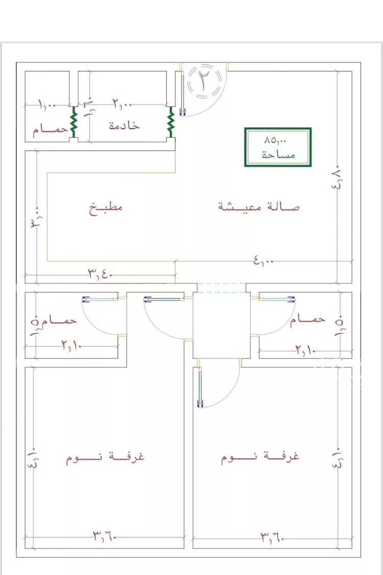 شقة للبيع في شارع ظعفرانه, حي النزهة, مدينة جدة, منطقة مكة المكرمة