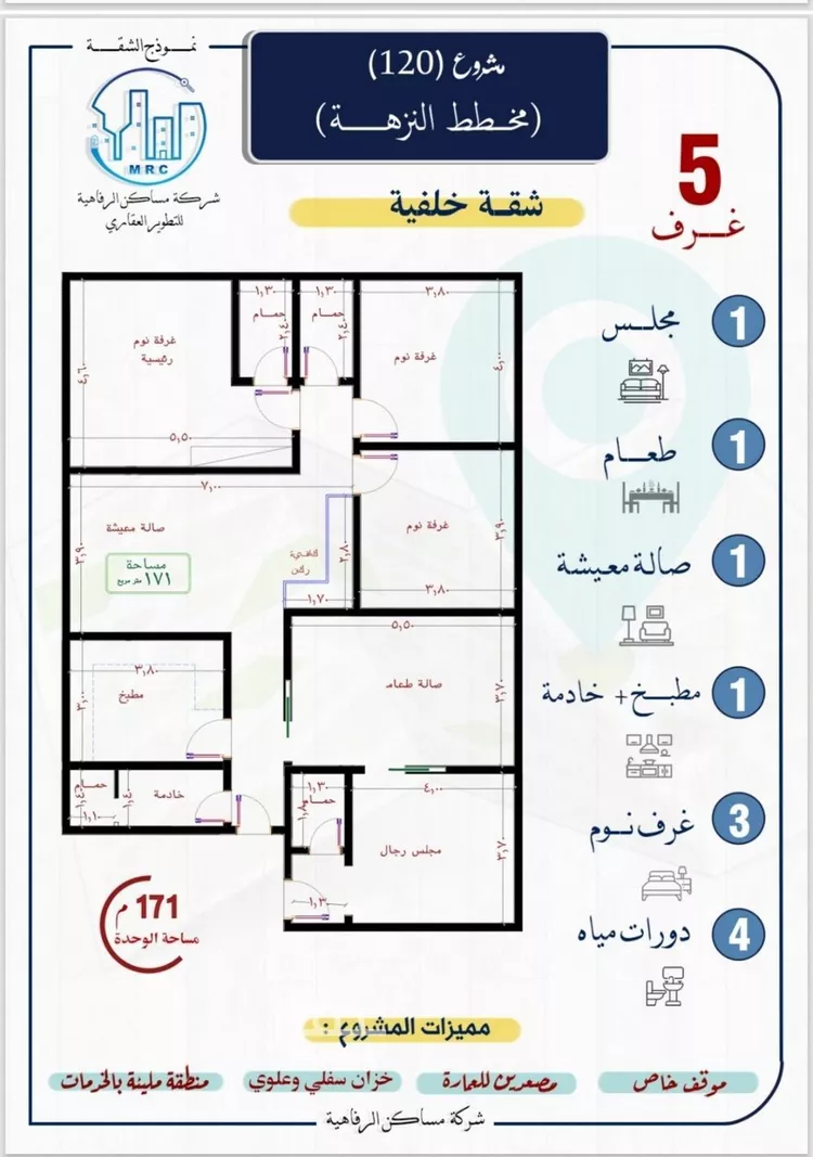 شقة للبيع في شارع التونس, حي النزهة, مدينة جدة, منطقة مكة المكرمة