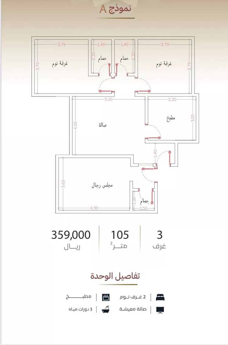 شقة للبيع في شارع الشريف حسن ابن ابي نمي, حي مدائن الفهد, مدينة جدة, منطقة مكة المكرمة صورة 2