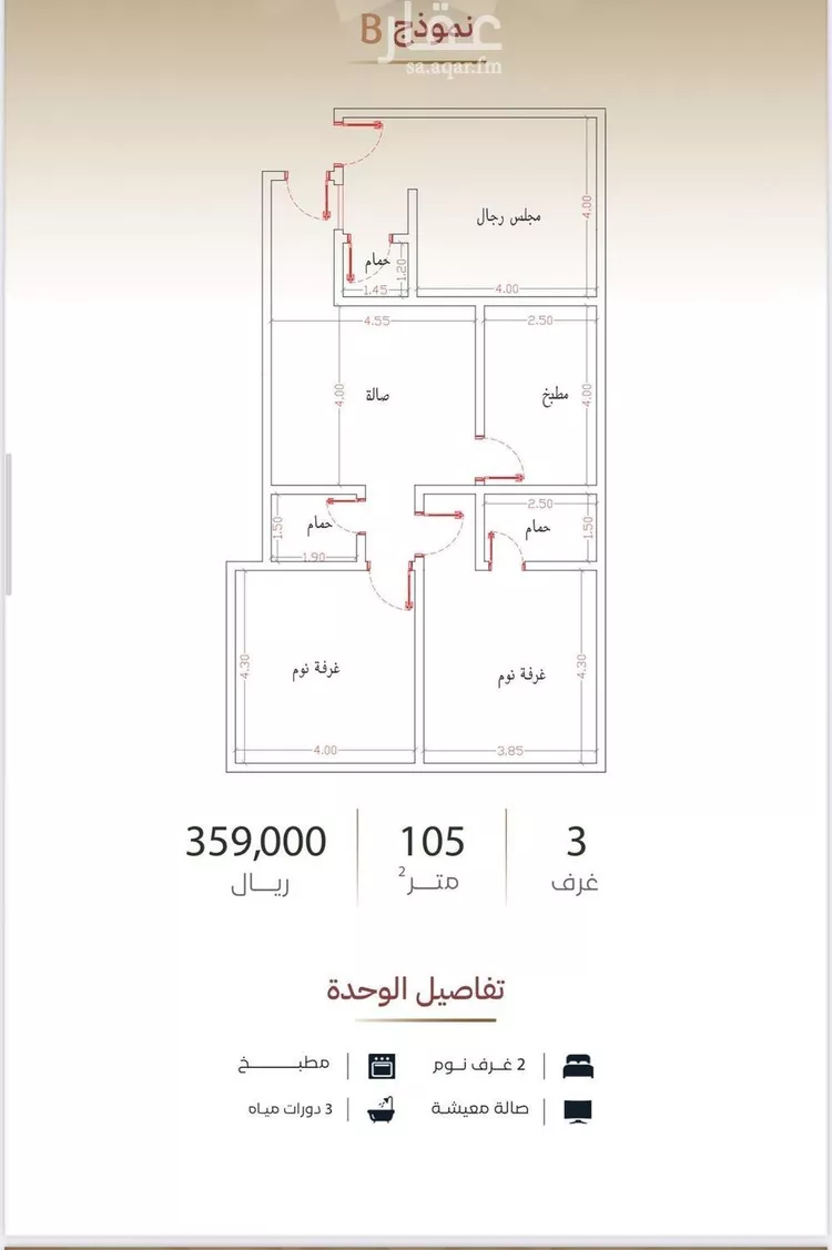 شقة للبيع في شارع الشريف حسن ابن ابي نمي, حي مدائن الفهد, مدينة جدة, منطقة مكة المكرمة صورة 3