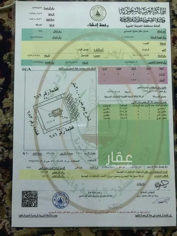 عمارة للبيع في شارع عبدالله ابن المسور ابن عون, حي الرانوناء, مدينة المدينه المنوره, منطقة المدينة المنورة صورة 2