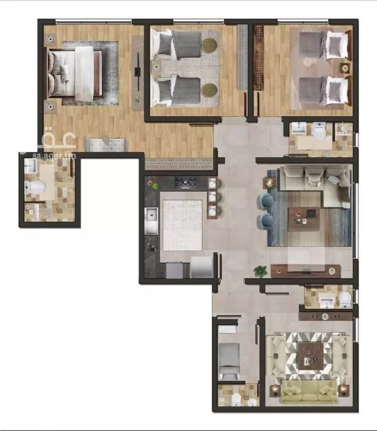 شقة للبيع في حي السيف, مدينة الدمام, المنطقة الشرقية صورة 3