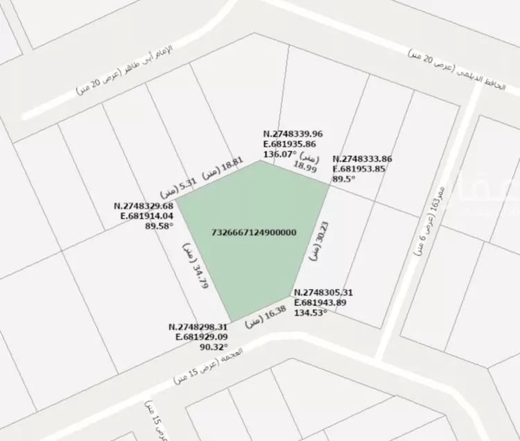 أرض للبيع في شارع العجمة, حي الرمال, مدينة الرياض, منطقة الرياض صورة 2