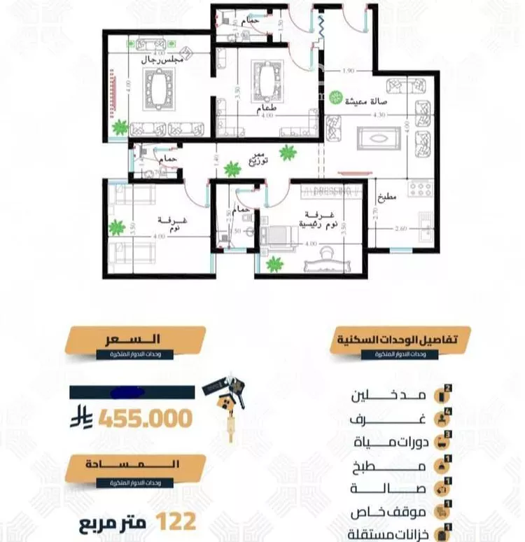 شقة للبيع في شارع سعيد بن زيد القرشي, حي بطحاء قريش, مدينة مكة المكرمة, منطقة مكة المكرمة