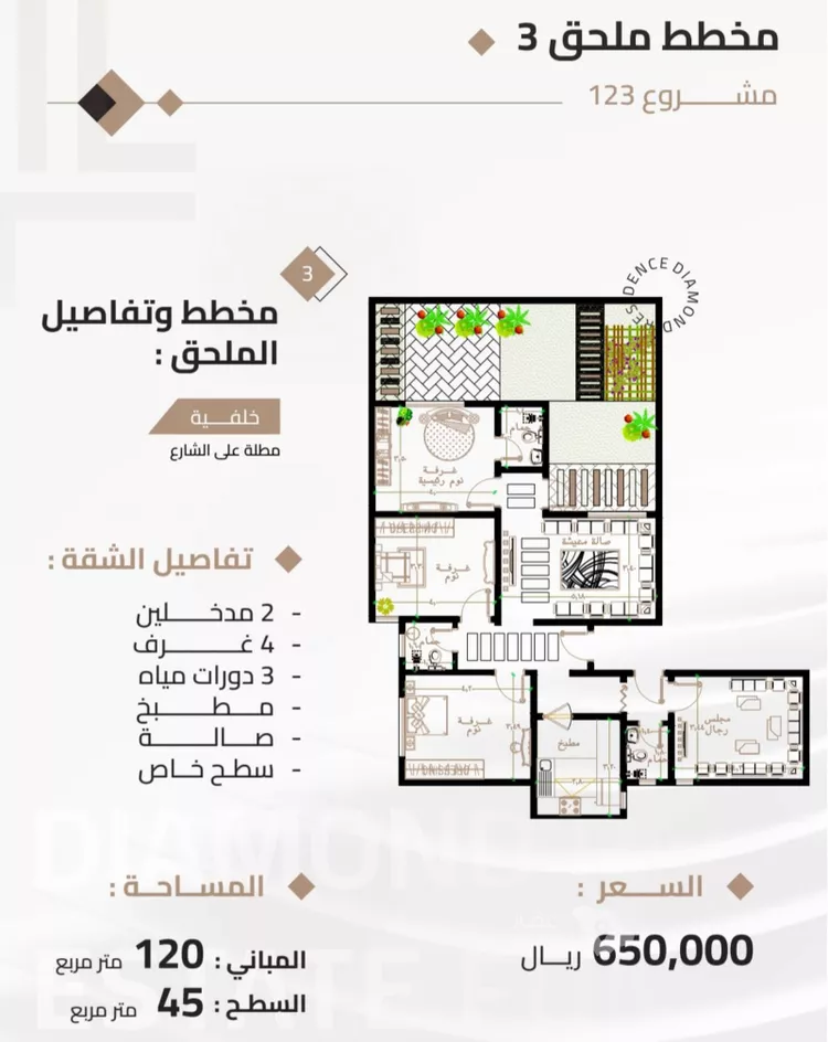 شقة للبيع في شارع عمر ابن يوسف المقرئ, حي بطحاء قريش, مدينة مكة المكرمة, منطقة مكة المكرمة 15