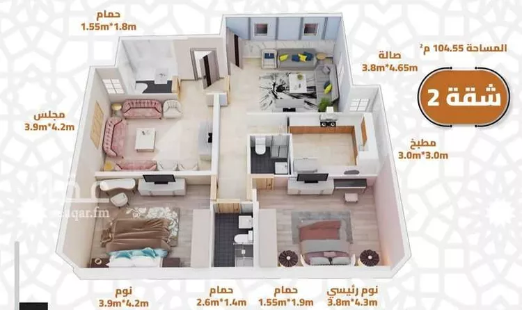 شقة للبيع في شارع الريم, حي الجامعة, مدينة مكة المكرمة, منطقة مكة المكرمة صورة 5
