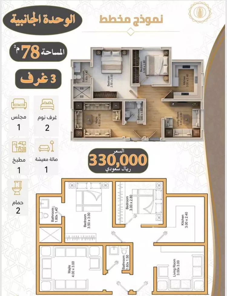 شقة للبيع في شارع المبارك بن اعز, حي بطحاء قريش, مدينة مكة المكرمة, منطقة مكة المكرمة صورة 2