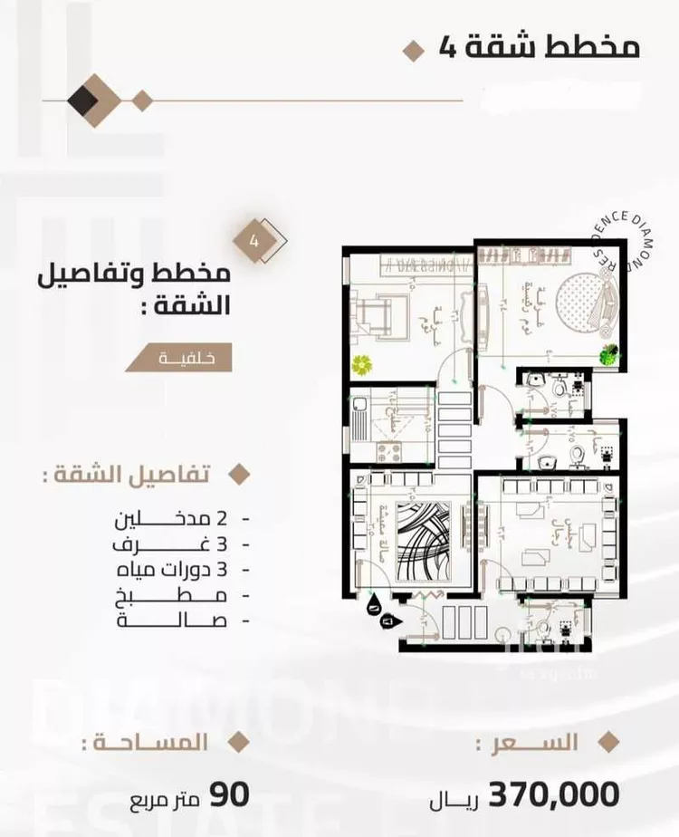 شقة للبيع في شارع عمر ابن يوسف المقرئ, حي بطحاء قريش, مدينة مكة المكرمة, منطقة مكة المكرمة صورة 3