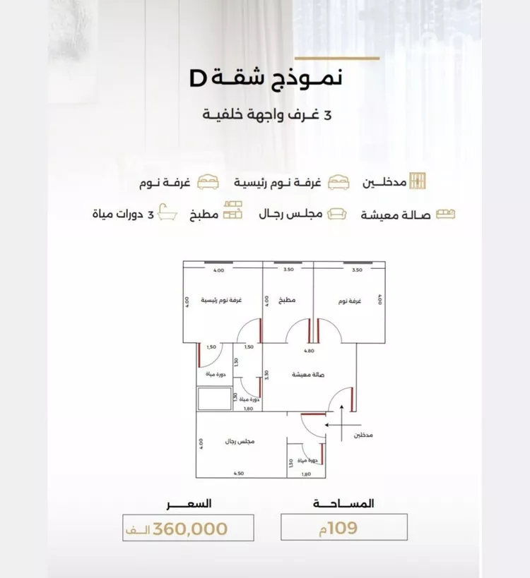 شقة للبيع في شارع الناصر بن الأحمر, حي الصفاء, مدينة جدة, منطقة مكة المكرمة صورة 5