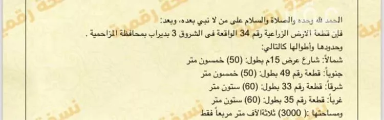 أرض للبيع في شارع ابو اللحم الغفاري, حي قريه ديراب, مدينة قريه ديراب, منطقة الرياض صورة 2