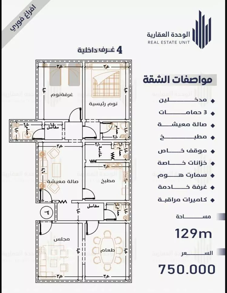 شقة للبيع في شارع ابو اميه الشعباني, حي النعيم, مدينة جدة, منطقة مكة المكرمة 6